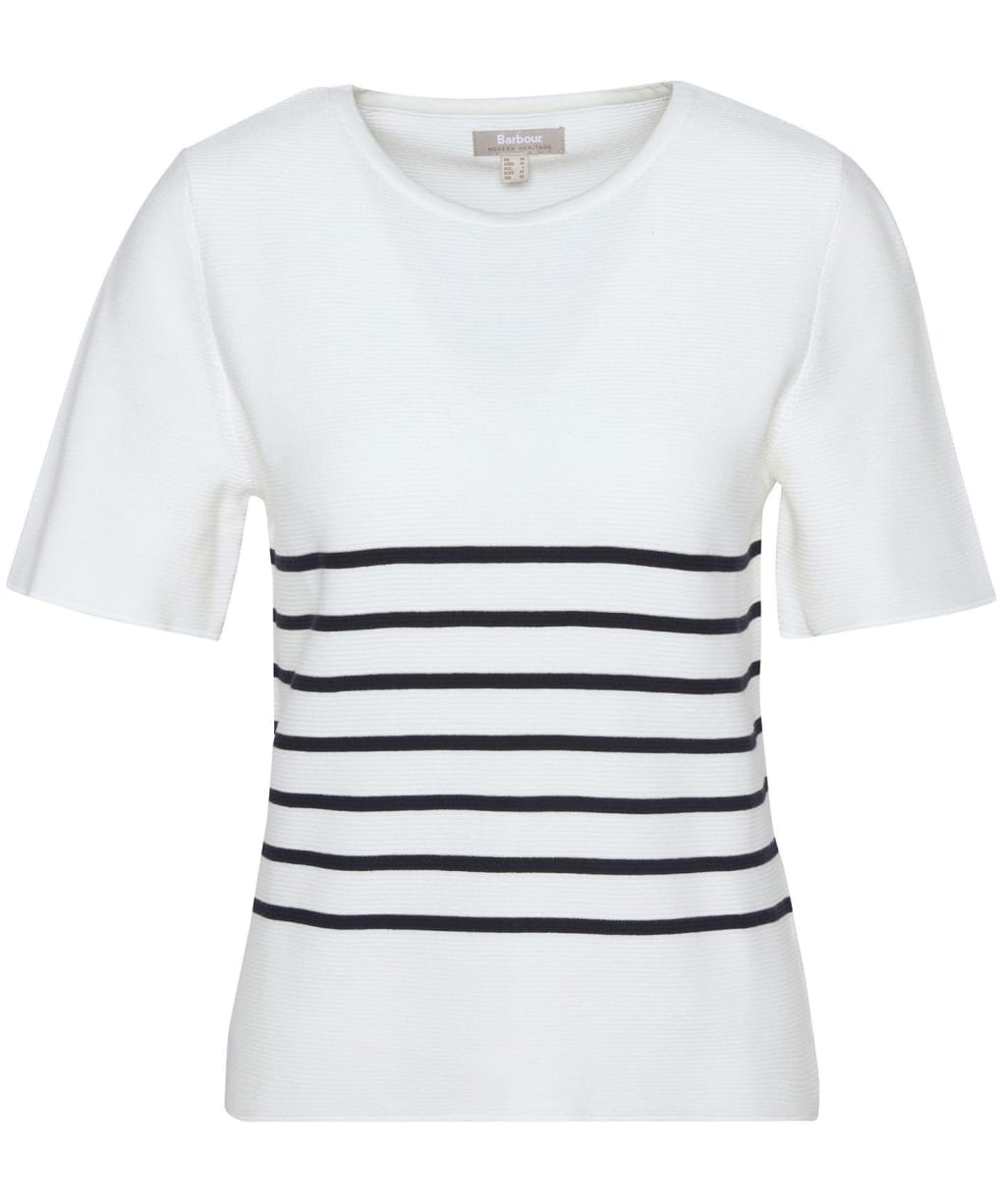 Women's Barbour Ivy Knitted T-Shirt - Cloud