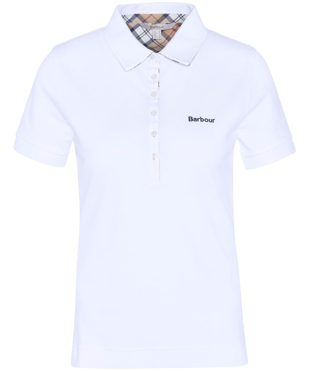 Women's Barbour Portsdown Top - White / Hessian