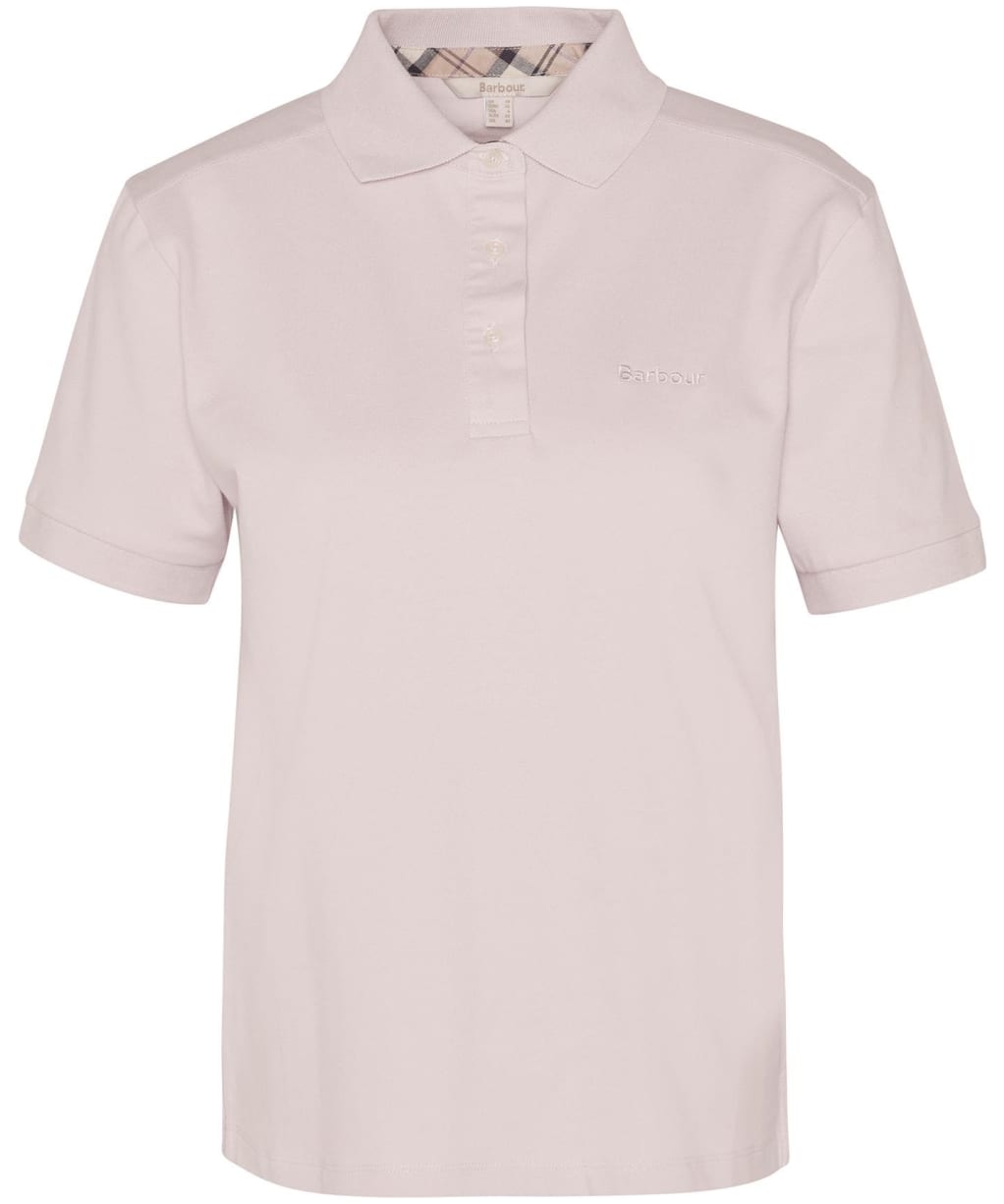 Women's Barbour Bowford Polo Top - Primrose Pink