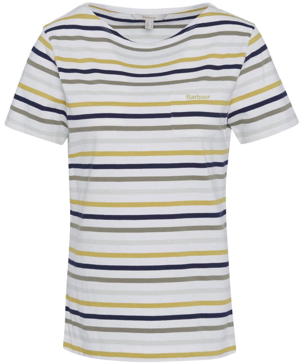 Women's Barbour S/S Bradley Top - Cloud Stripe