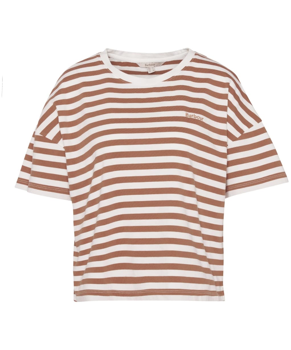 Women's Barbour Adria Top - BRAN STRIPE