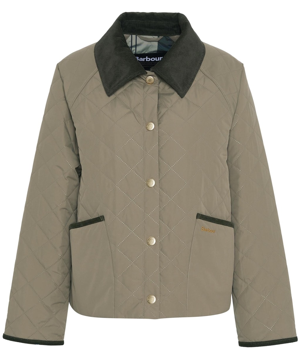 Women's Barbour Anise Quilted Jacket - Dusky Green / Ancient Tartan