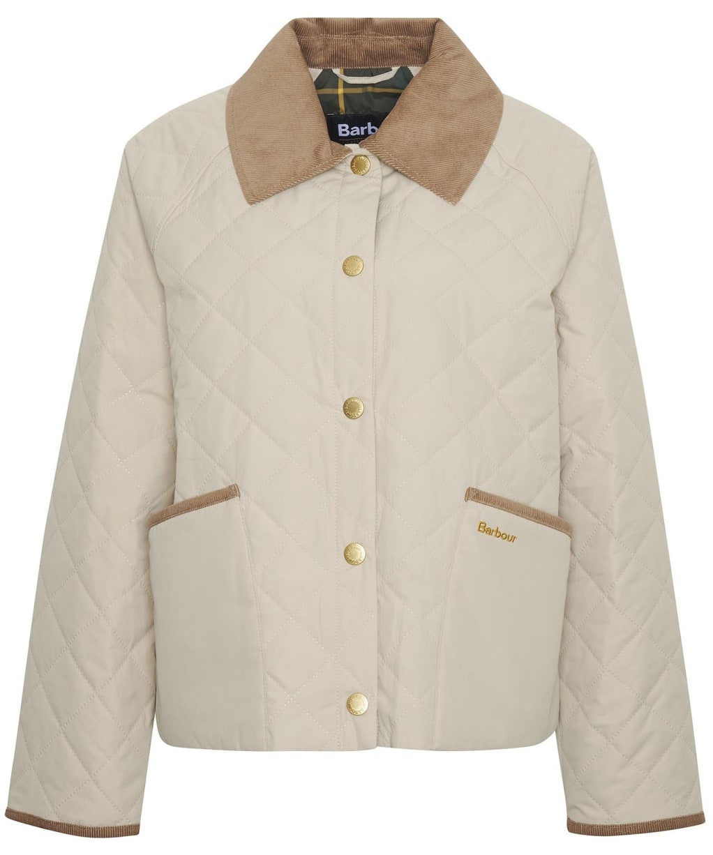 Women's Barbour Anise Quilted Jacket - Light Sand / Ancient Tartan