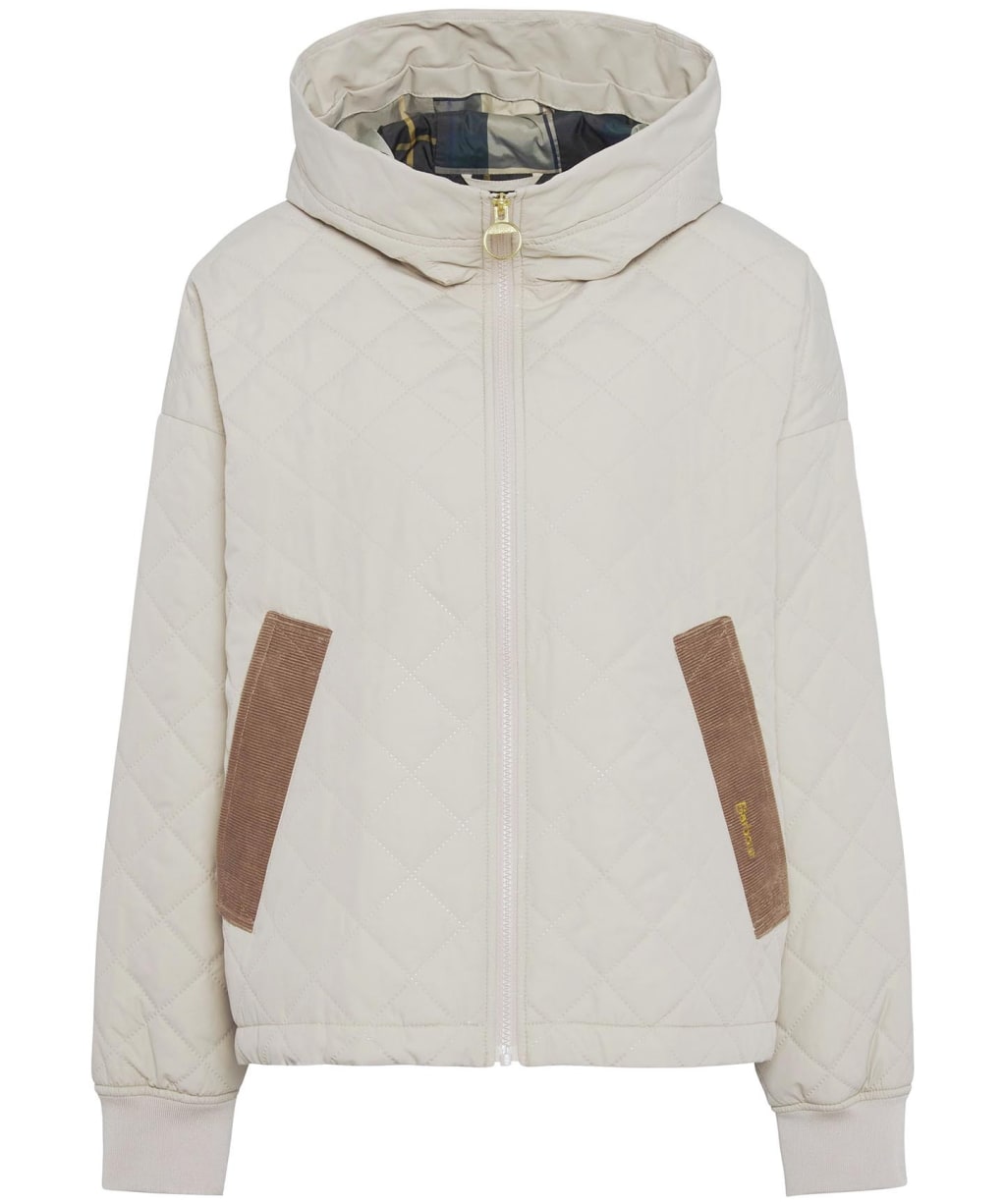 Women's Barbour Maddy Quilted Jacket - Light Sand / Ancient Tartan