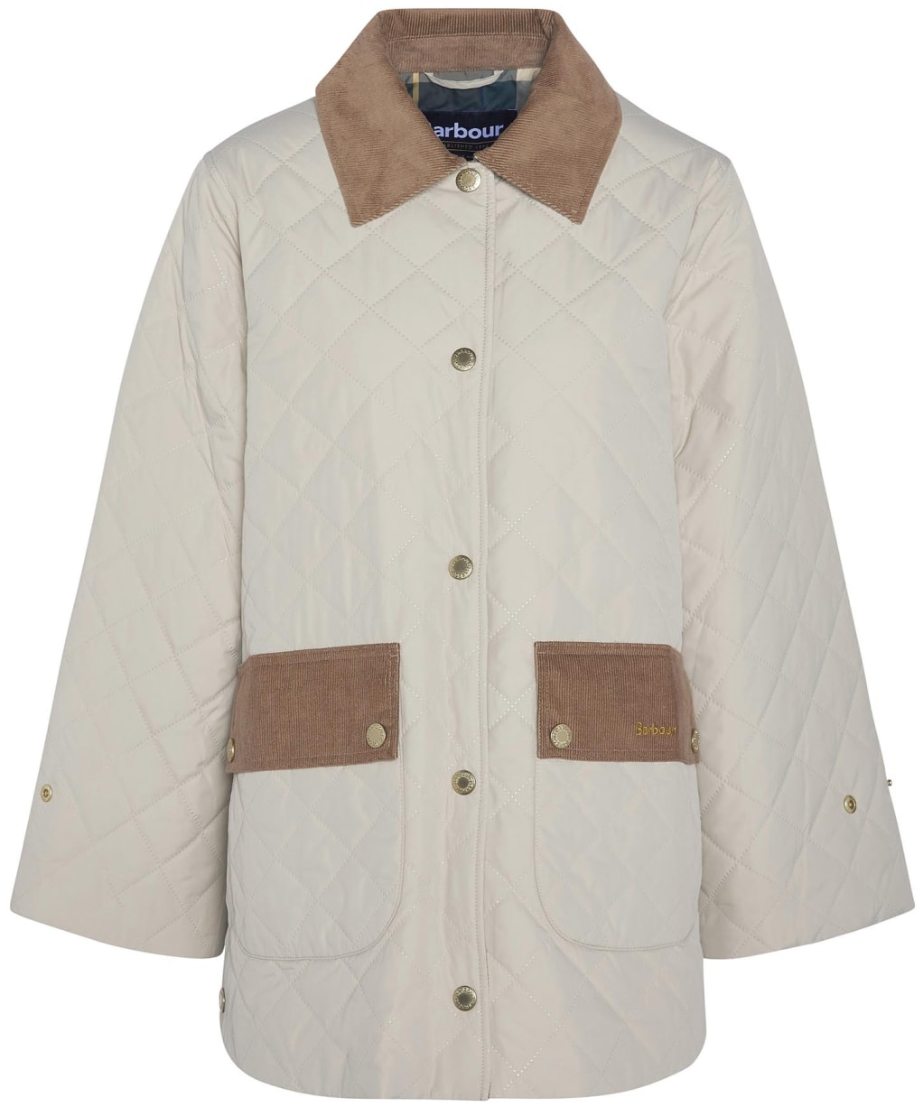 Women's Barbour Corinne Quilted Jacket - Light Sand / Ancient Tartan