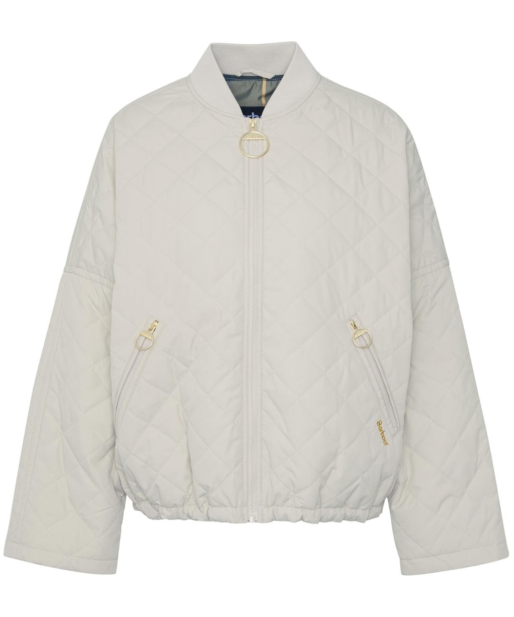Women's Barbour Emlyn Quilted Jacket - Light Sand / Ancient Tartan