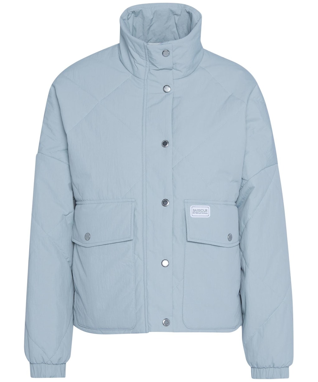 Women's Barbour International Zola Quilted Jacket - Light Steel Blue