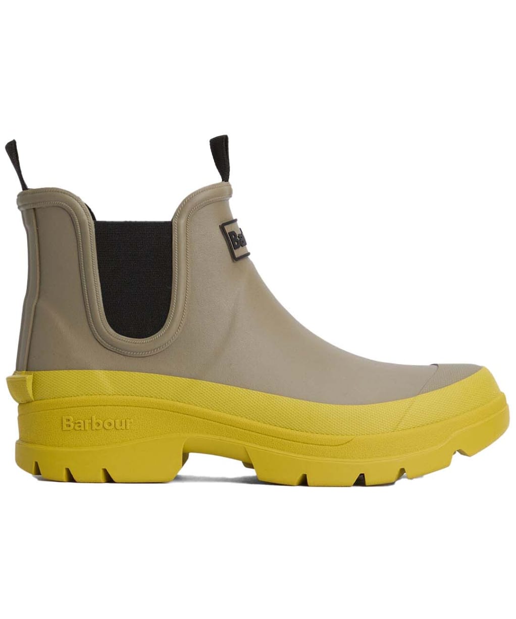 Women's Barbour Nimbus Chelsea Wellingtons - Dusky Green / Lime