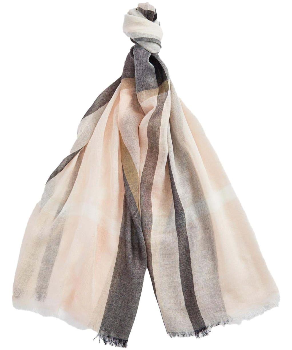 Women's Barbour Maisy Tartan Scarf - Primrose Safari Tartan