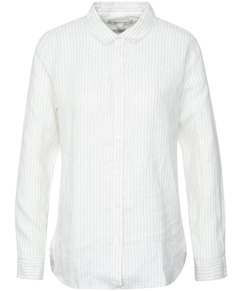 Women's Barbour Marine Shirt - Aqua Stripe