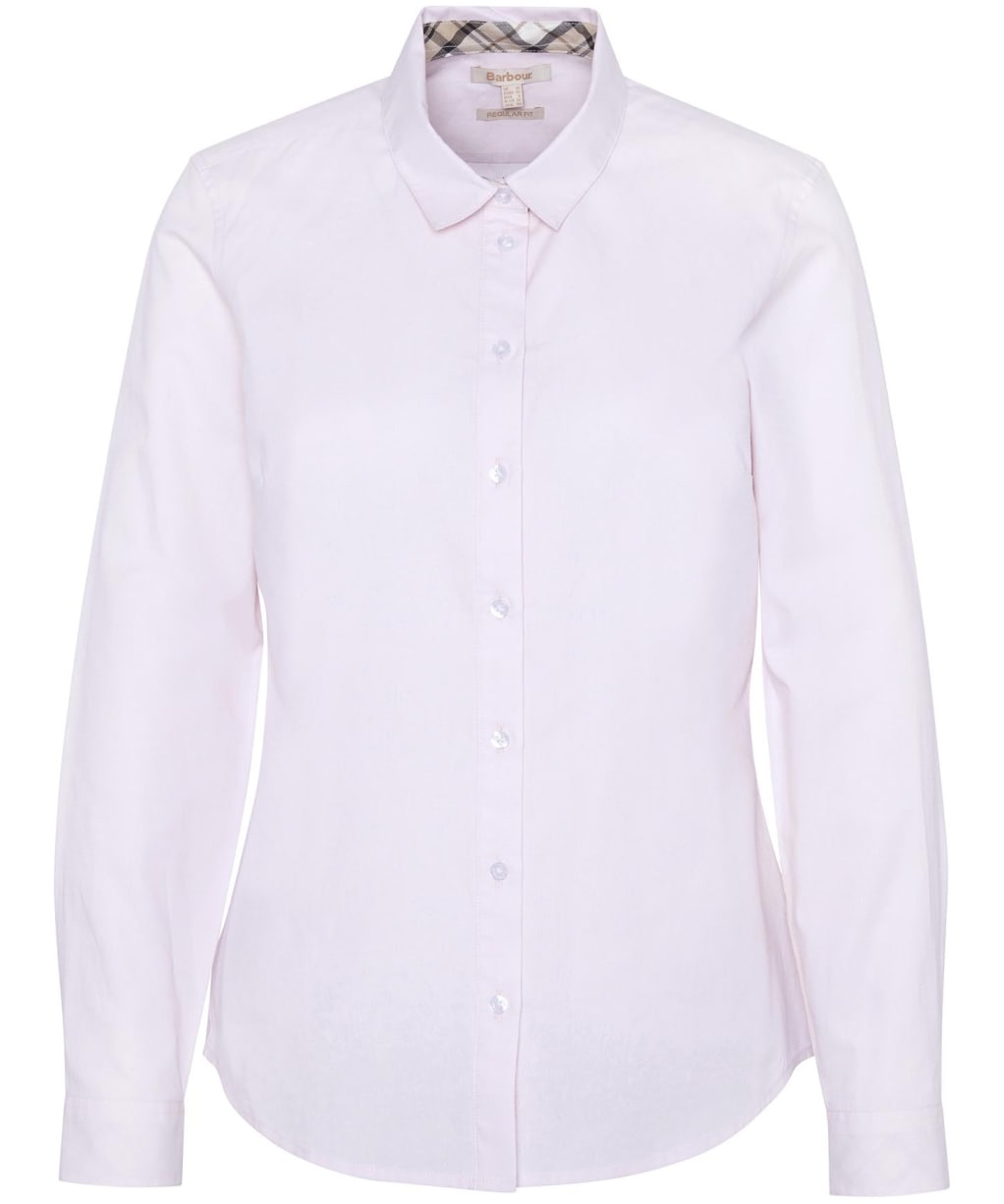 Women's Barbour Derwent Shirt - PINK/HESSIAN TAR