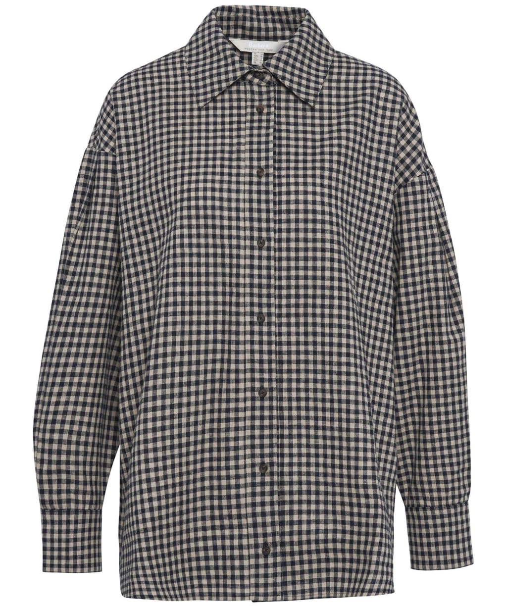 Women's Barbour Adaline Shirt - Dark Navy / Light Sand / Military Brown