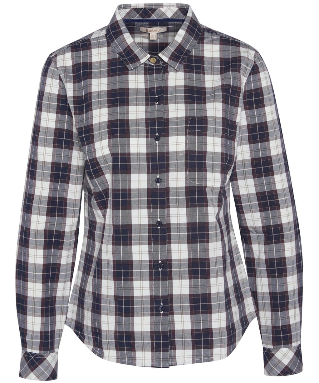 Women's Barbour Edda Shirt - Gardenia Tartan
