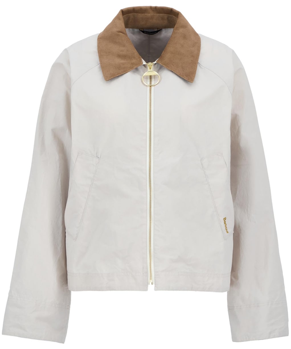 Women's Barbour Catlin Showerproof Jacket - Oatmeal / Ancient Tartan
