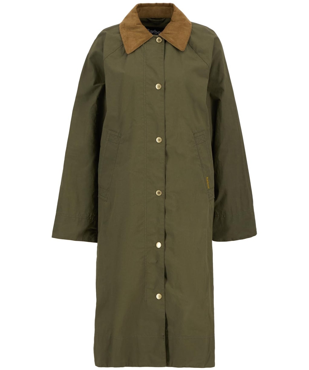 Women's Barbour Ettie Showerproof Jacket - Dusky Green / Ancient Tartan