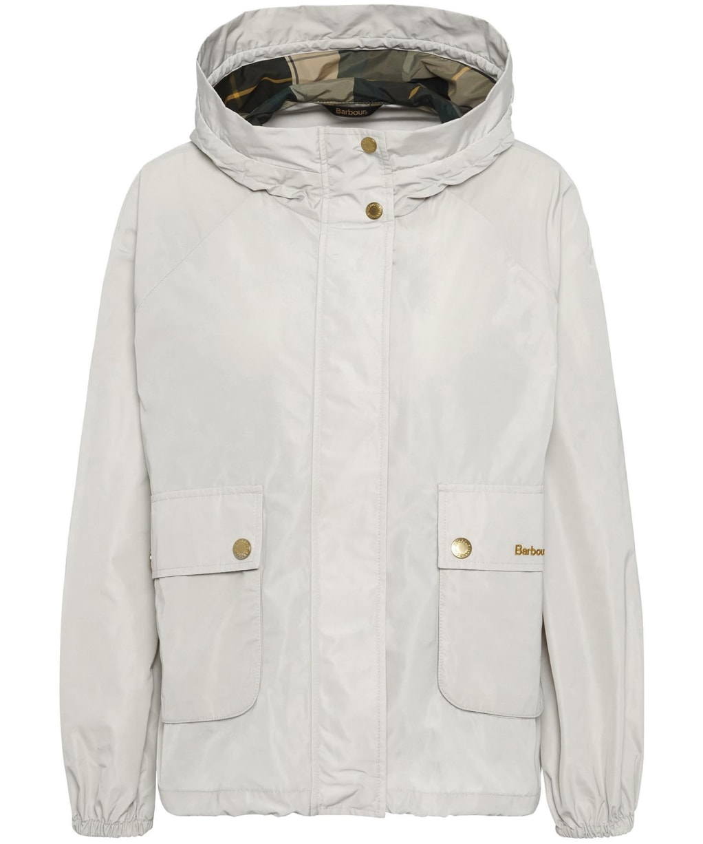 Women's Barbour Mae Showerproof Jacket - Stone / Ancient Tartan