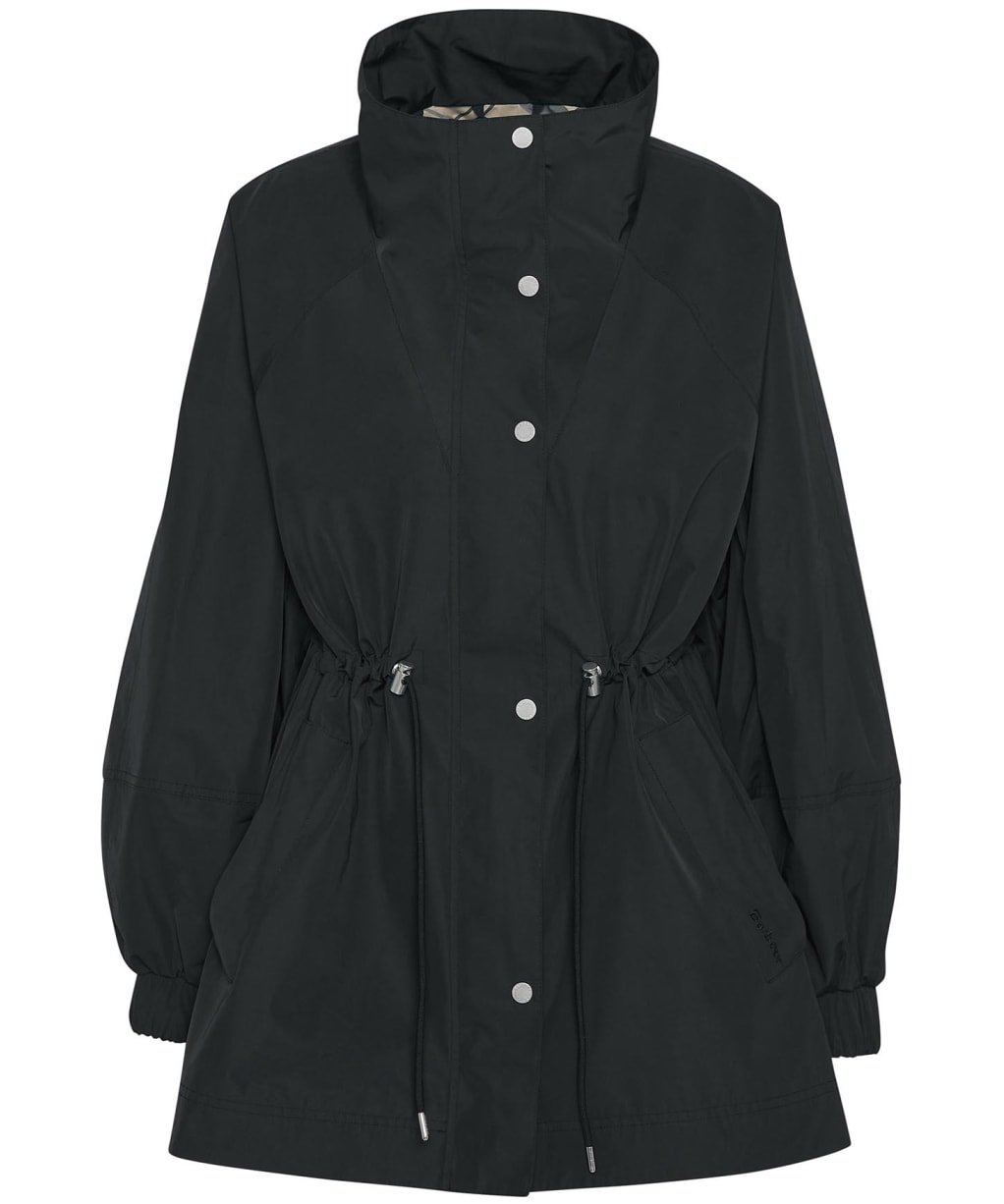 Women's Barbour Suri Showerproof Jacket - Black / Safari Dress Tartan