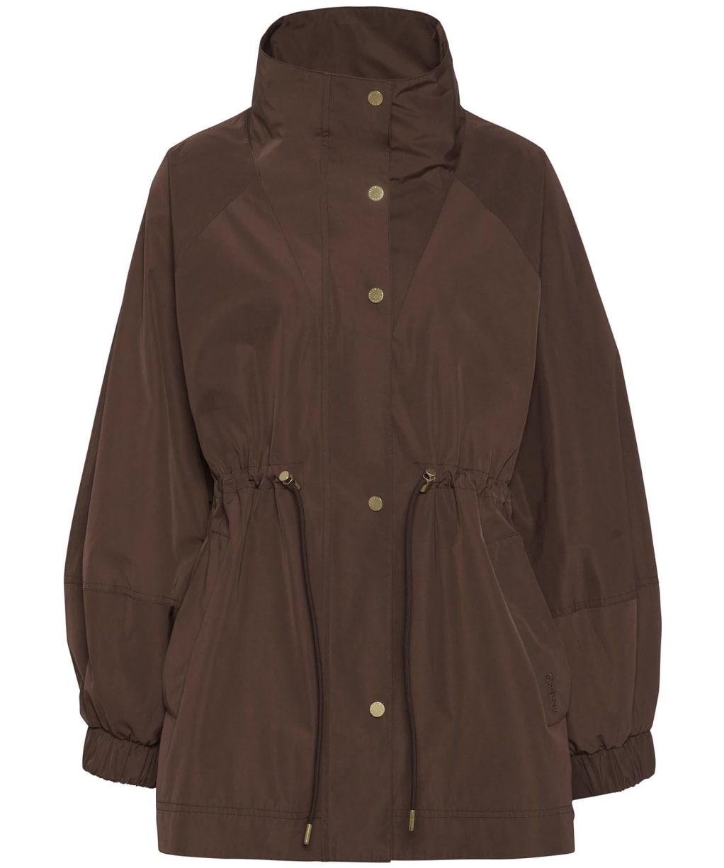 Women's Barbour Suri Showerproof Jacket - Walnut / Safari Dress Tartan