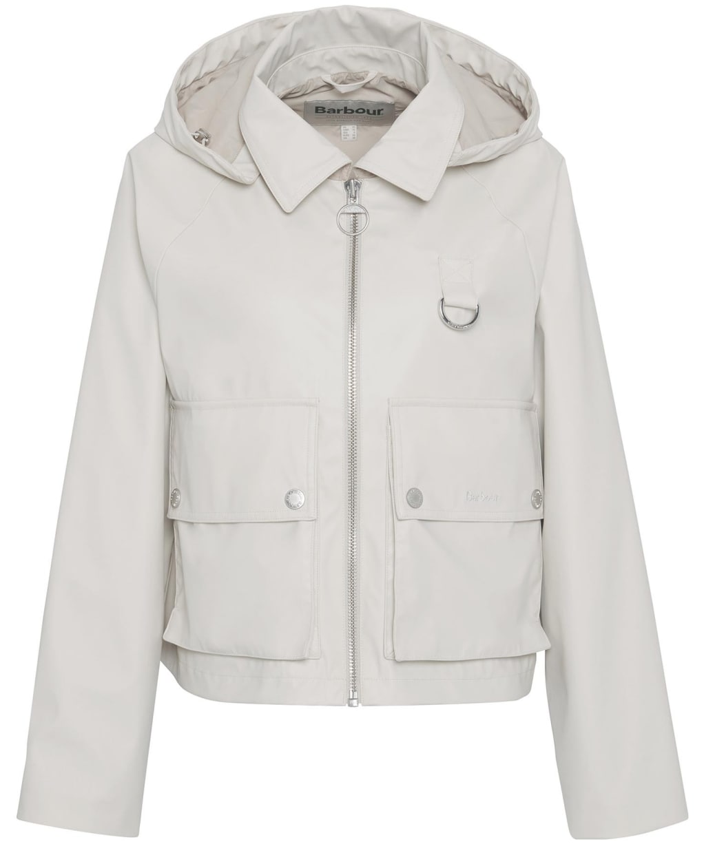 Women's Barbour June Showerproof Jacket - White