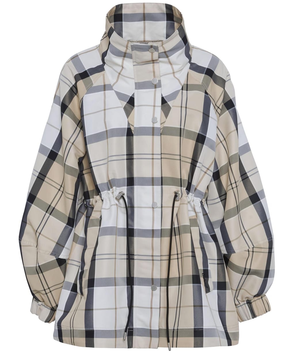 Women's Barbour Suri Checked Showerproof Jacket - Safari Tartan