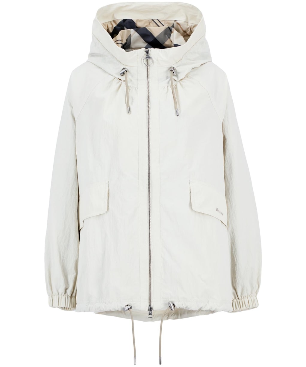 Women's Barbour Orson Showerproof Jacket - Light Pearl / Safari Tartan