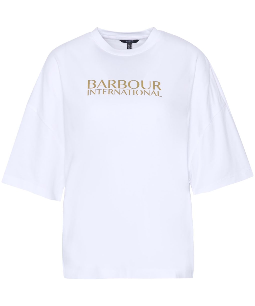 Women's Barbour International Dakota T-Shirt - White