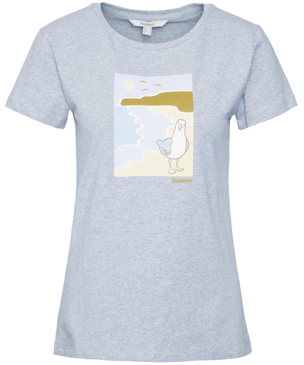 Women's Barbour Merseyside T-Shirt - Light Grey Marl