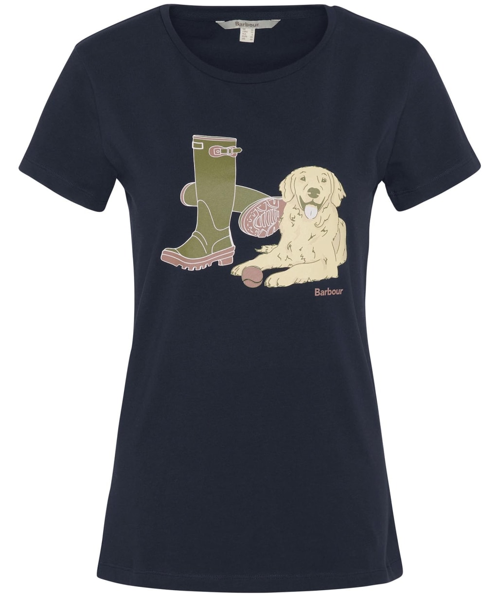 Women's Barbour Rowen T-Shirt - Navy