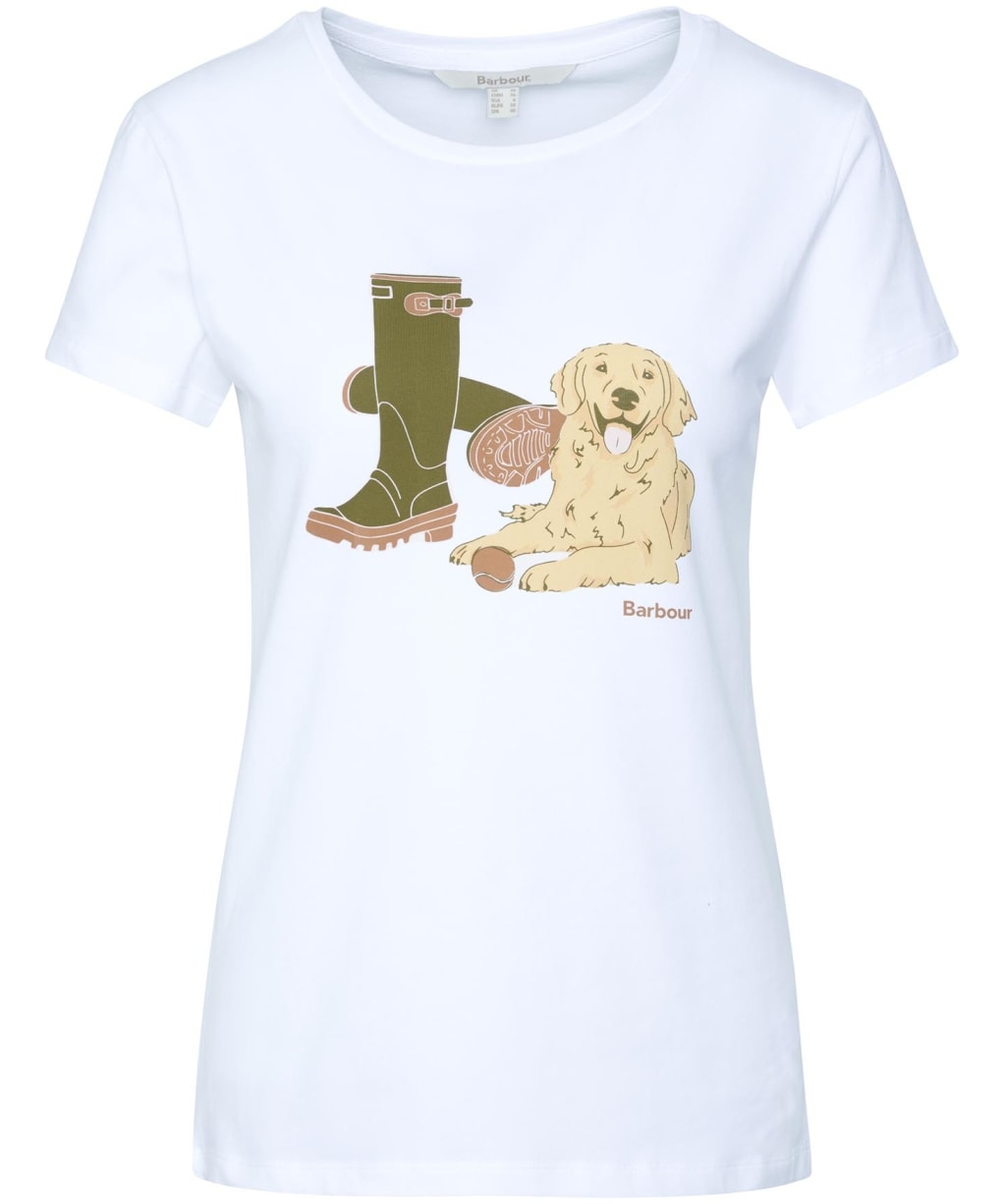Women's Barbour Rowen T-Shirt - White