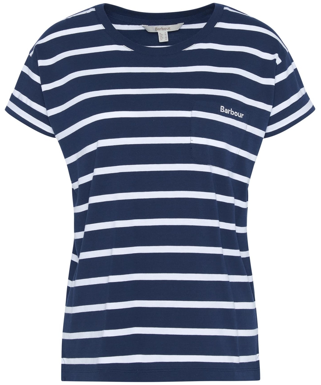 Women's Barbour Otterburn Stripe T-Shirt - Navy / White