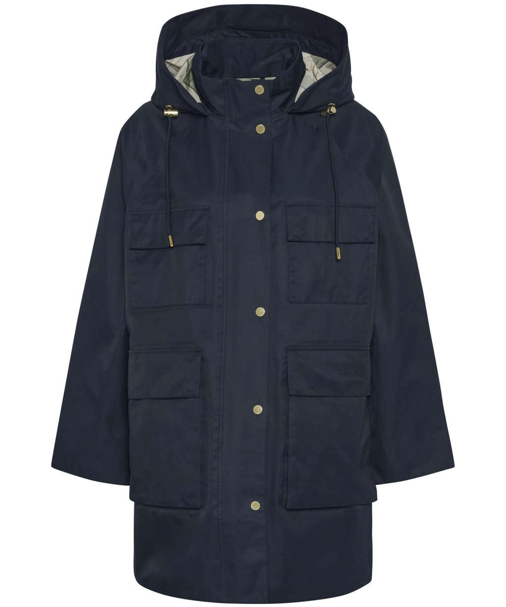 Women's Barbour Khai Waterproof Jacket - Dark Navy / Rosemary