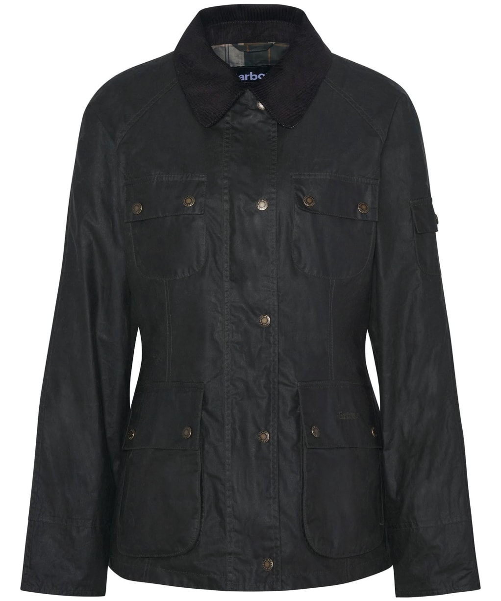 Women's Barbour Arlo Utility Waxed Jacket - Archive Olive / Ancient