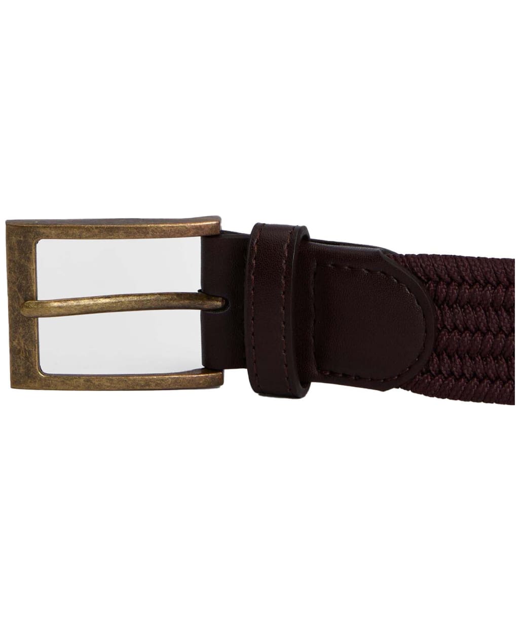 Men's Barbour Nevis Webbing Belt - Burnt Heather