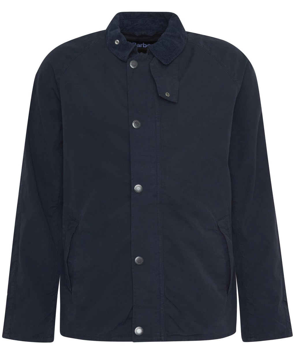 Men's Barbour Tracker Casual Cotton Jacket - Navy