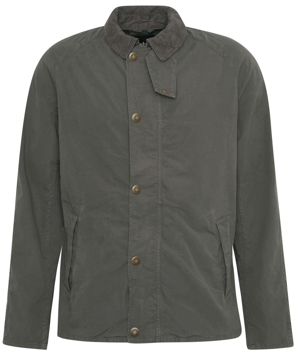 Men's Barbour Tracker Casual Cotton Jacket - Olive