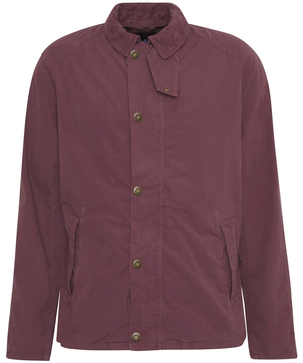 Men's Barbour Tracker Casual Cotton Jacket - Burnt Heather