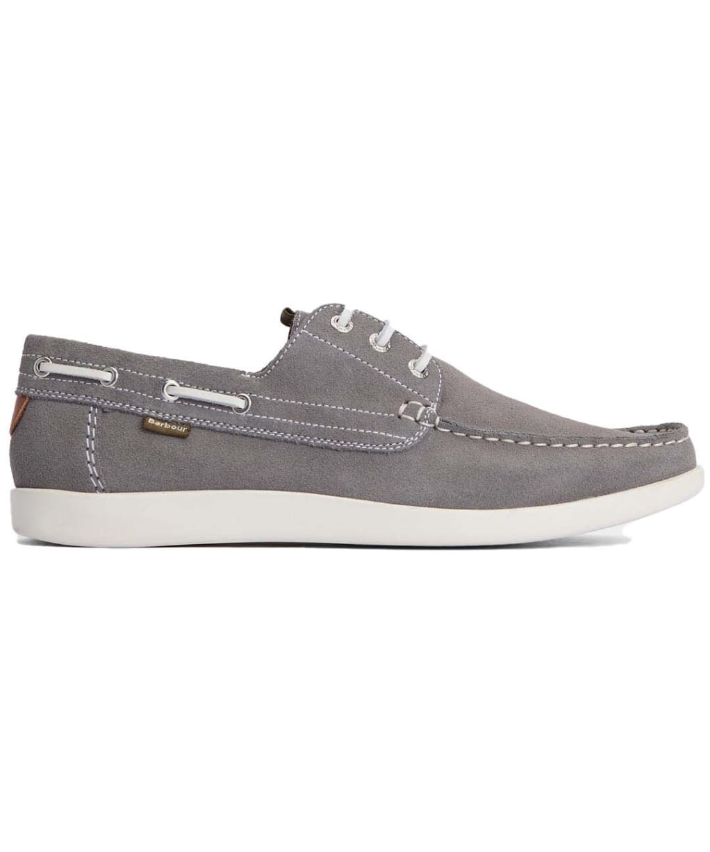 Men's Barbour Armada Suede Boat Shoe - Grey Suede
