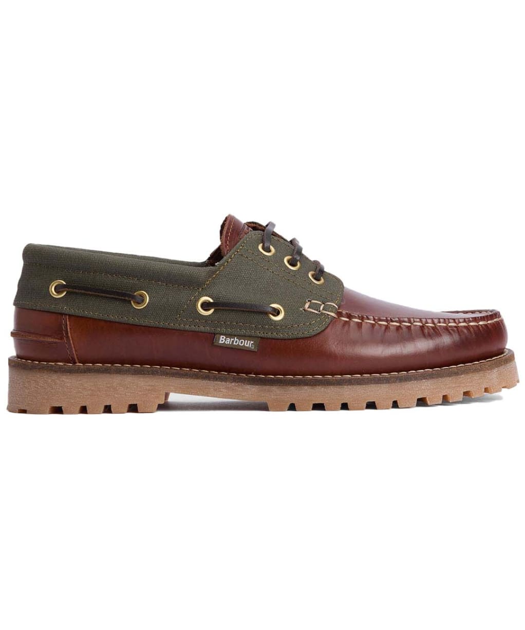 Men's Barbour Deck Boat Shoe - Mahogany