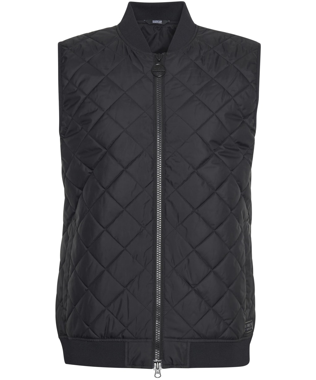 Men's Barbour International Harfell Quilted Gilet - Black