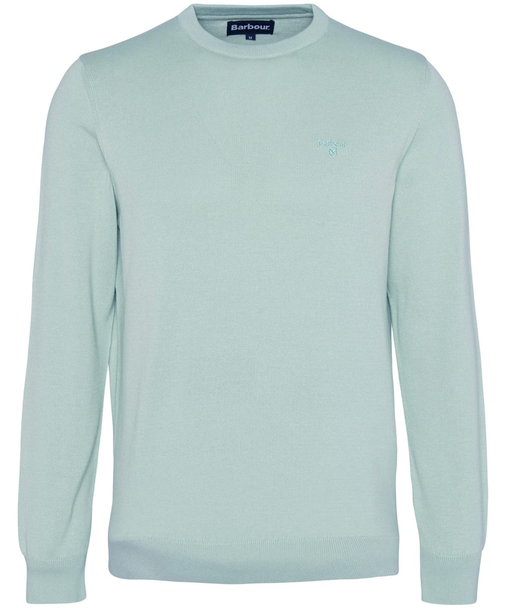 Men's Barbour Pima Cotton Crew Neck Sweater - Pale Apple