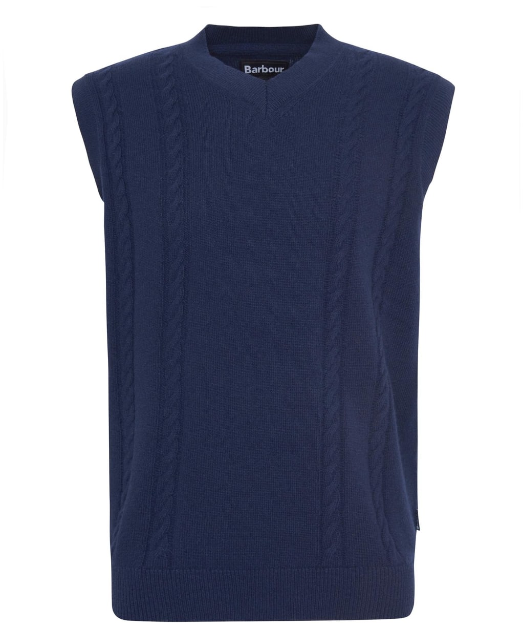 Men's Barbour Navar Knitted Vest - Navy