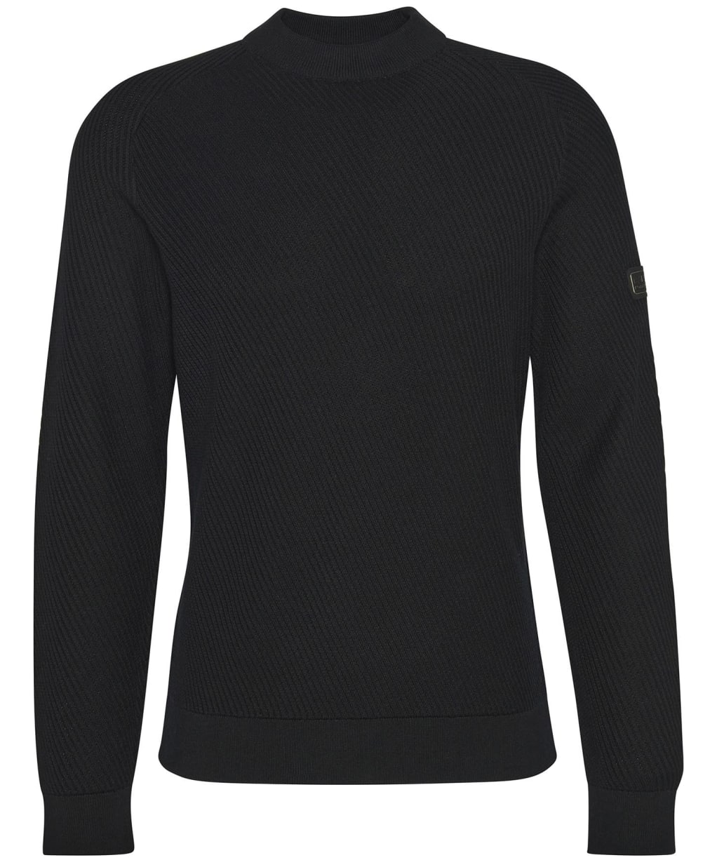 Men's Barbour International Dune Crew Neck Jumper - Black