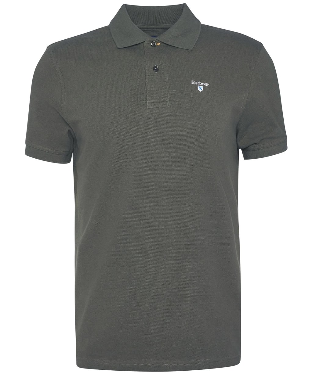 Men's Barbour Sports Polo 215G - Uniform Green