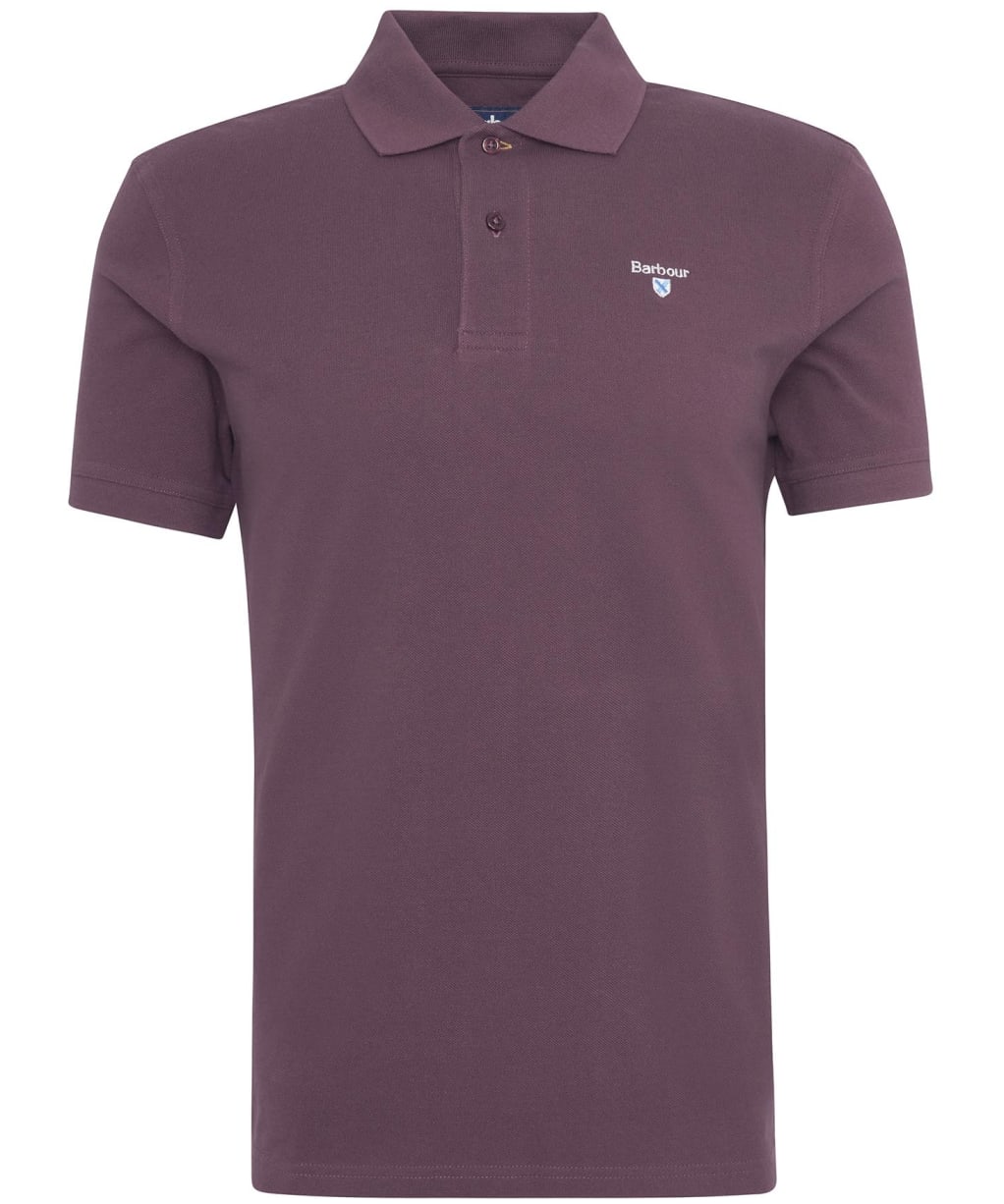 Men's Barbour Sports Polo 215G - Burnt Heather