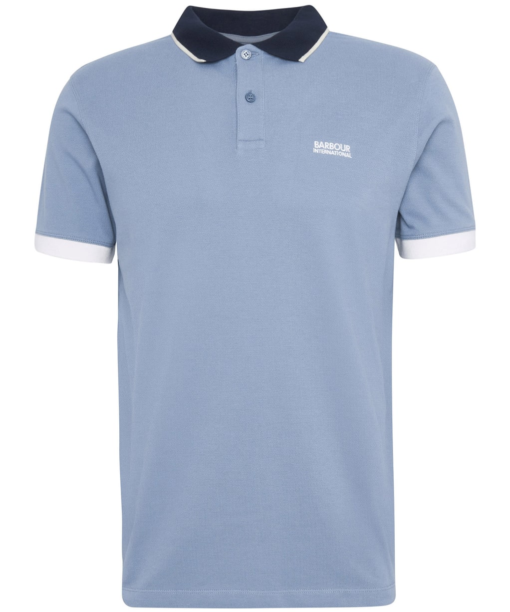 Men's Barbour International Howall Polo Shirt - Washed Blue