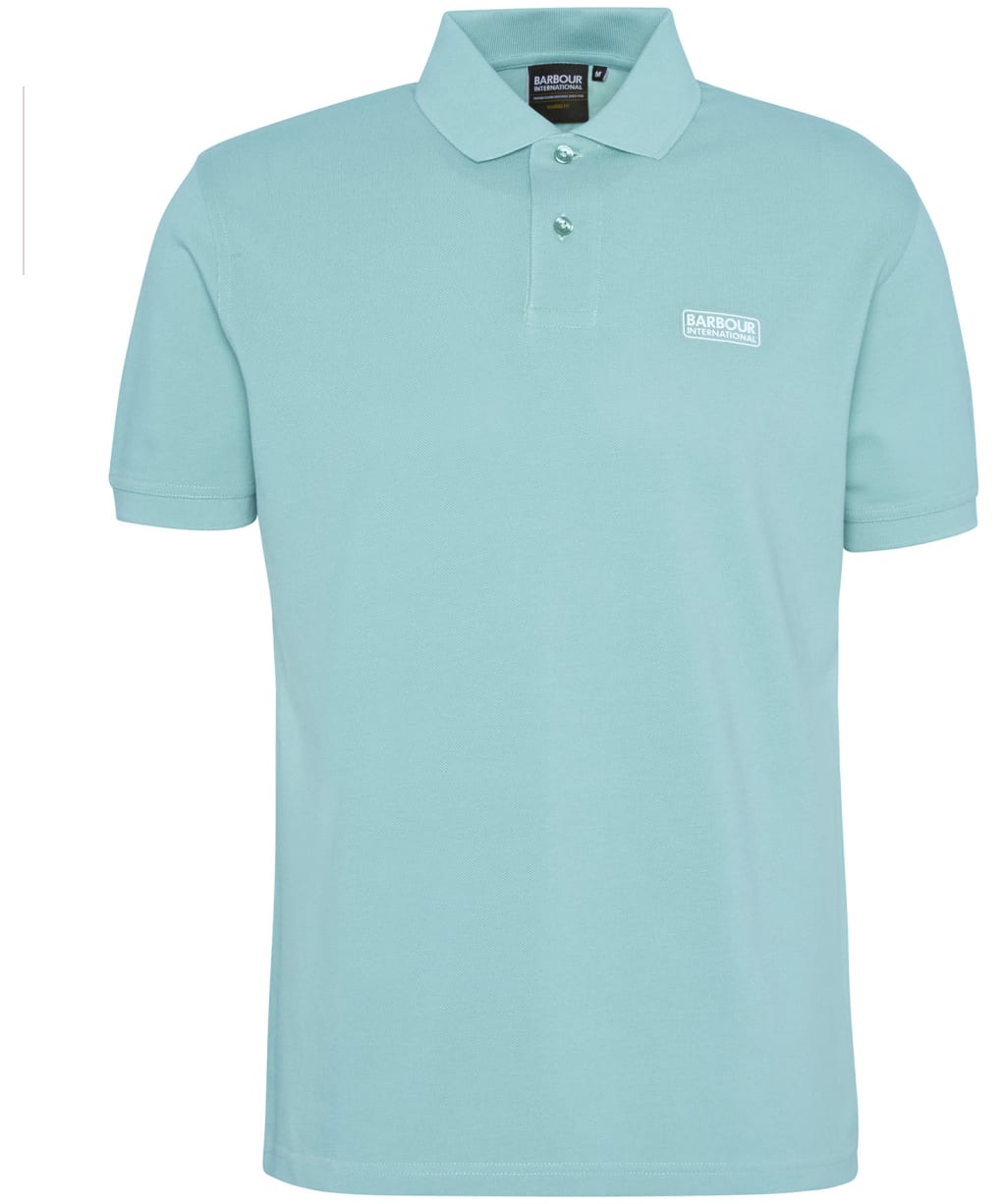 Men's Barbour International Essential Polo - Granite Green