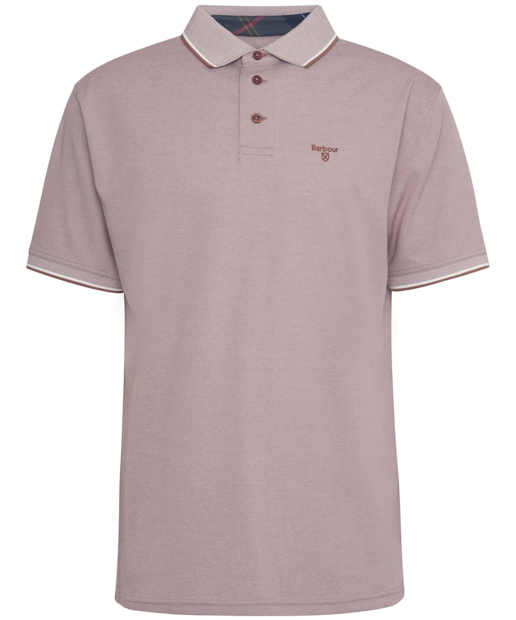 Men's Barbour Heydon Performance Polo Shirt - Dark Rust