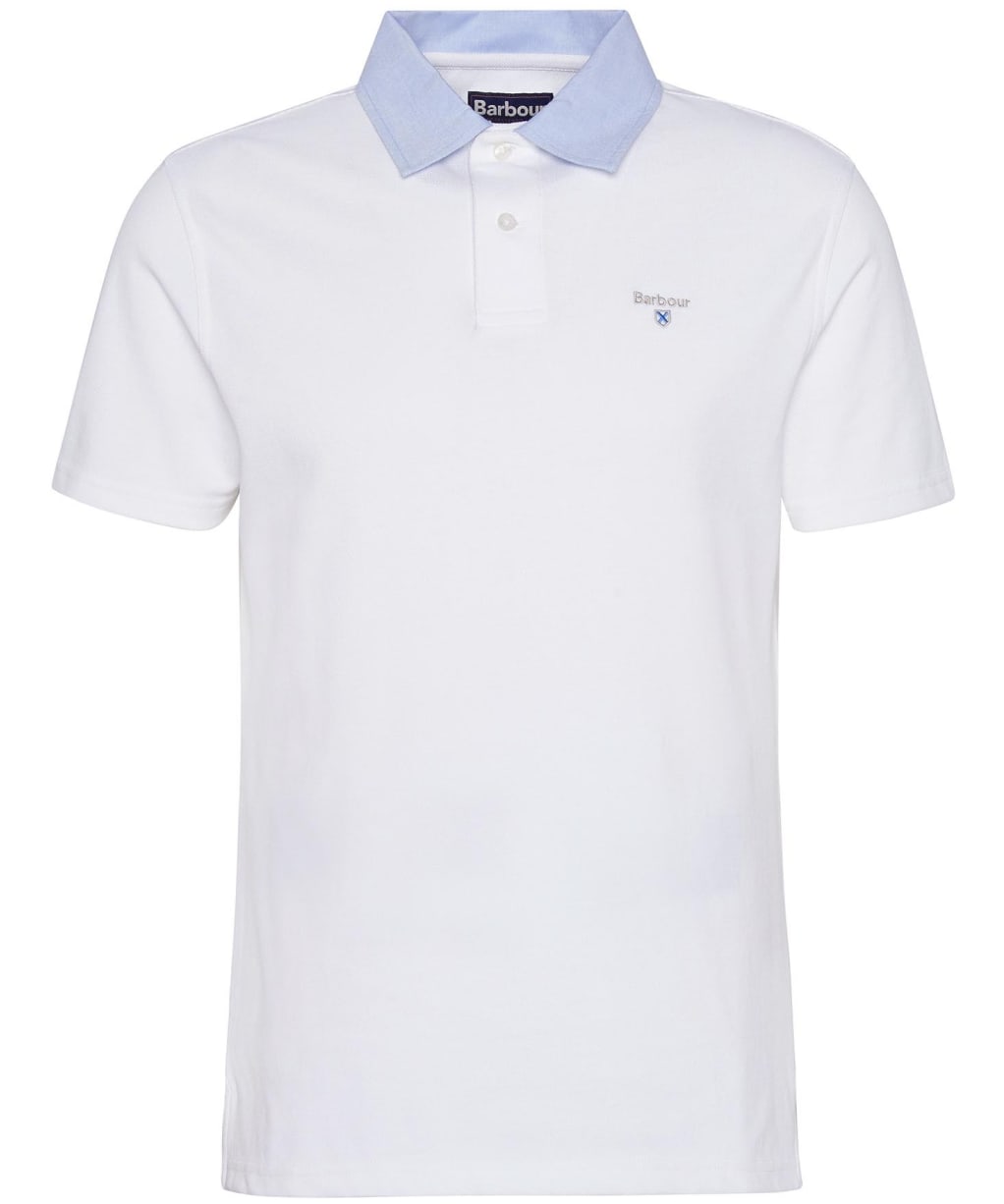 Men's Barbour Oxtown Feature Tailored Fit Polo Shirt - White
