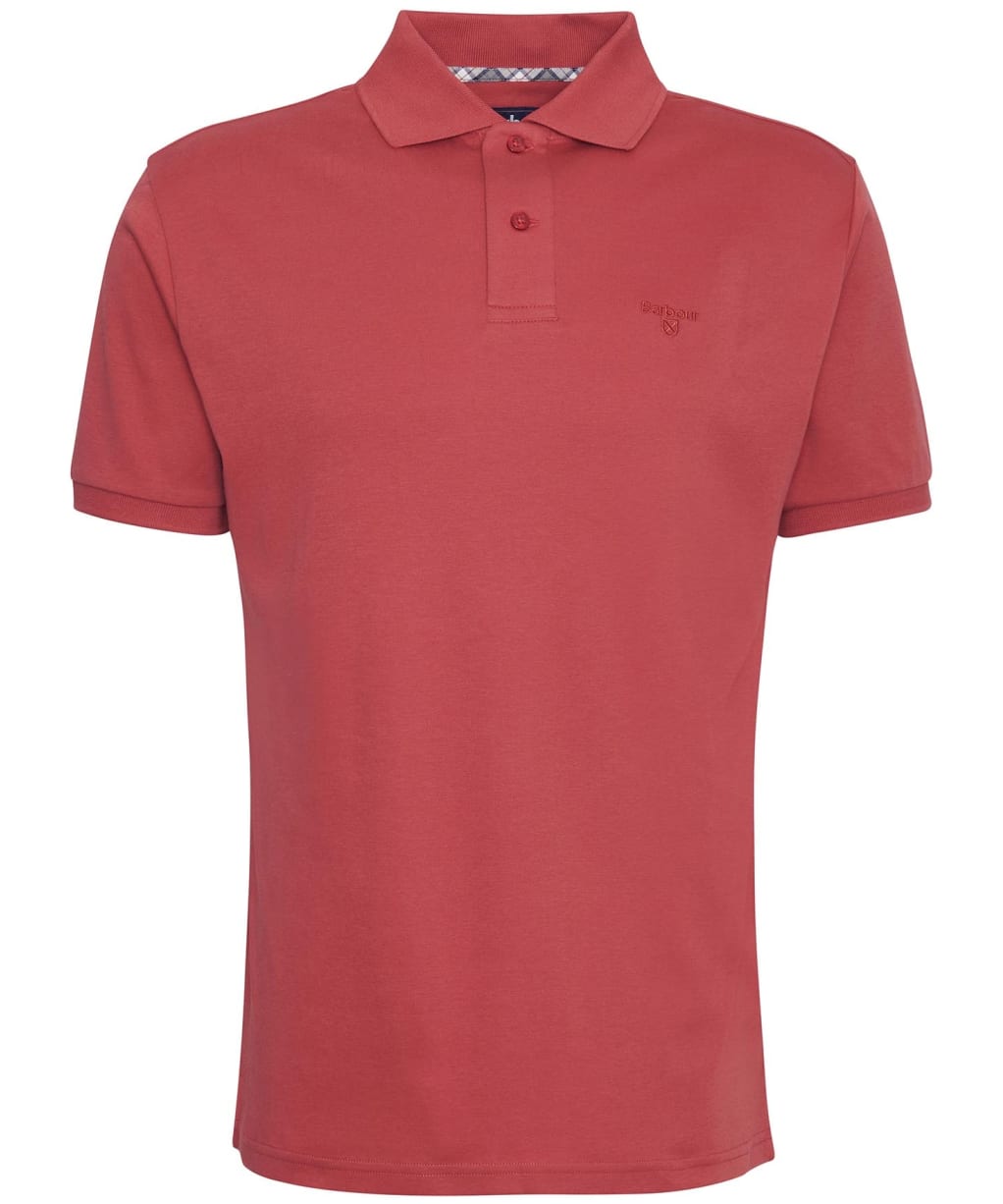 Men's Barbour Hylton Interlock Tailored Fit Polo Shirt - Red Spice