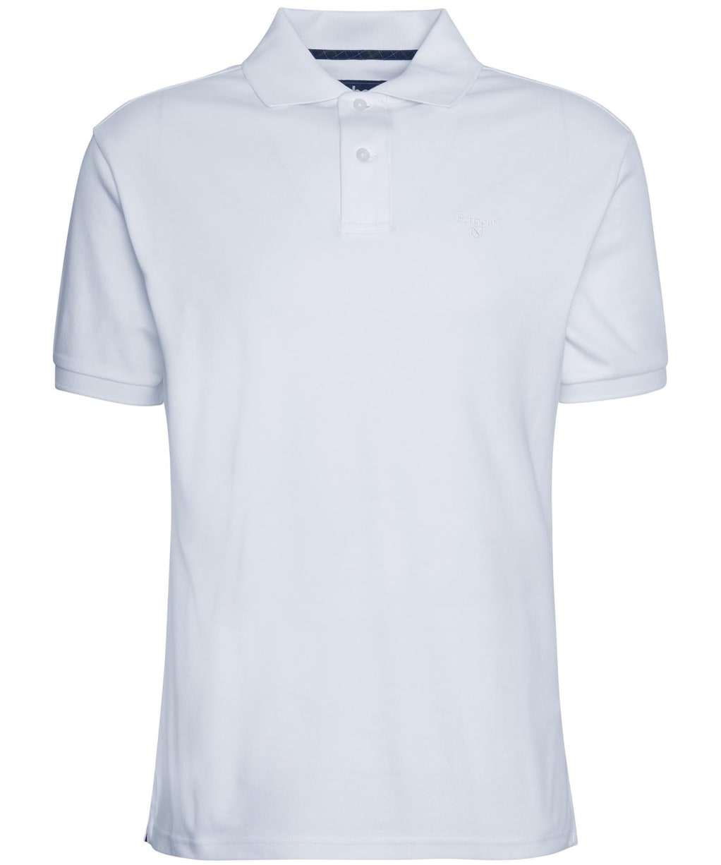 Men's Barbour Hylton Interlock Tailored Fit Polo Shirt - White
